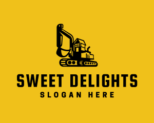 Excavator Digger Construction Logo