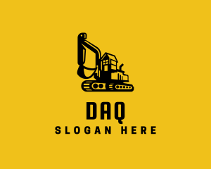 Excavator Digger Construction Logo
