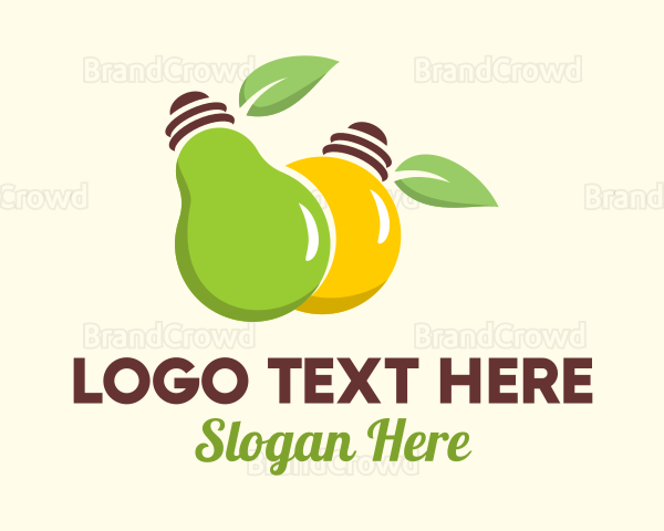 Fruit Bulb Lighting Logo