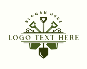 Shovel Lawn Maintenance Logo