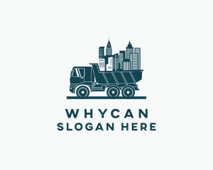 Truck - City Mover Truck logo design