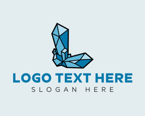 Business - Shiny Gemstone Crystal Letter L logo design