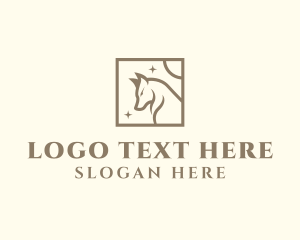 Luxury - Wolf Moon Square logo design