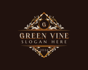 Elegant Floral Vine logo design