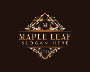 Elegant Floral Vine logo design