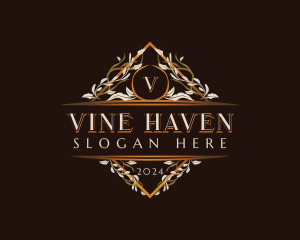 Elegant Floral Vine logo design