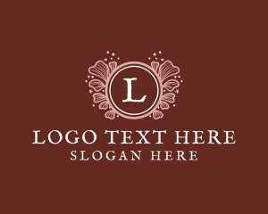 Soap - Feminine Floral Cosmetics Wreath logo design