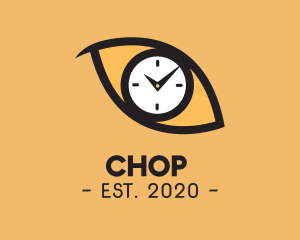 Die Cut - Animal Eye Clock Time logo design