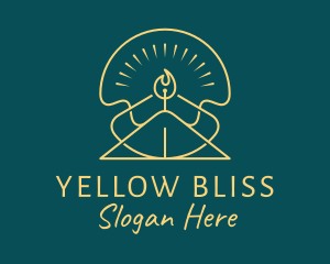 Yellow Candle Decoration logo design