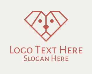 Geometric - Geometric Puppy Dog logo design