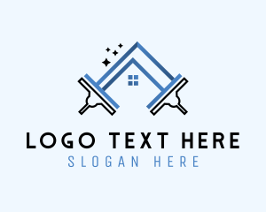 Cleaner - Squeegee House Cleaning logo design