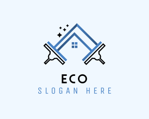 Squeegee House Cleaning Logo