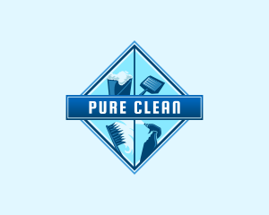 Cleaning Sanitation Maintenance logo design