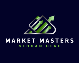 Arrow Stock Market Trading logo design