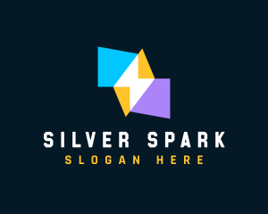 Lightning Spark Technology logo design