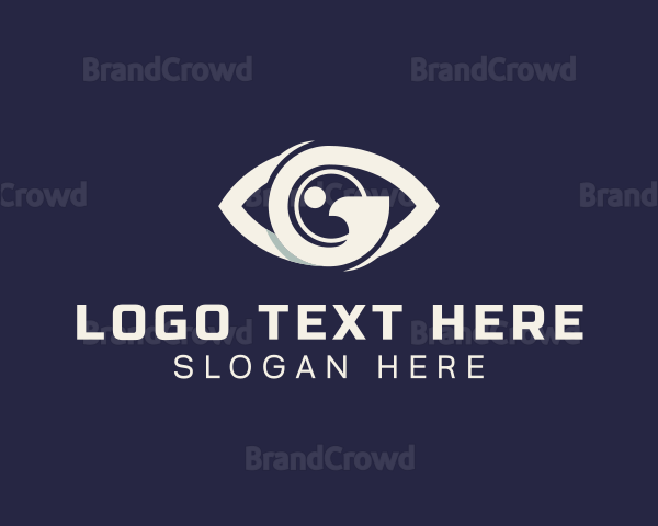 Tech Eye Lens Letter G Logo