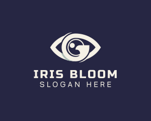 Iris - Tech Eye Lens Letter G logo design