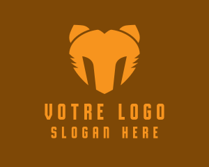 Carnivore - Wild Orange Helmet logo design