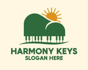 Piano - Piano Mountain View logo design