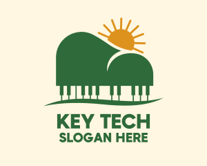 Piano Mountain View logo design