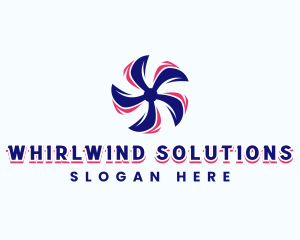 Whirlwind - Industrial Fan Blade logo design