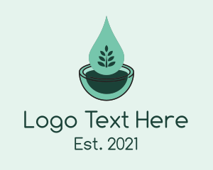 Liquid - Natural Oil Droplet, logo design