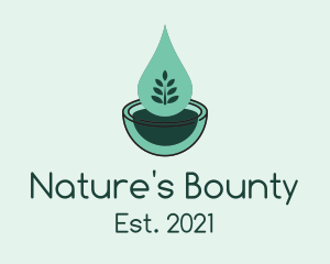 Natural Oil Droplet, logo design