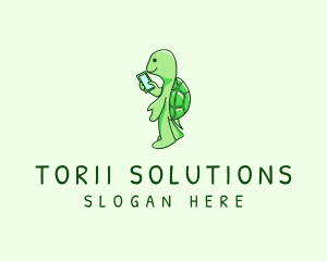 Turtle Mobile Phone  logo design