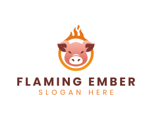 Burning - Burning Pig Cuisine logo design