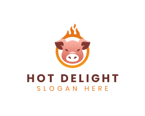 Burning Pig Cuisine logo design