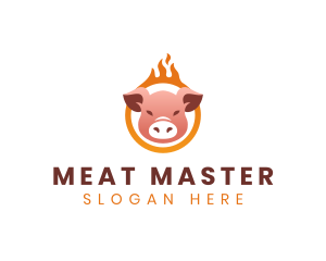 Burning Pig Cuisine logo design