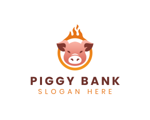 Burning Pig Cuisine logo design