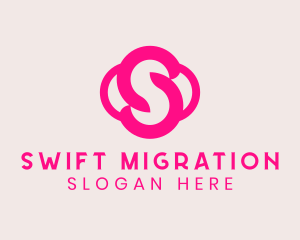 Pink Boutique Letter S  logo design