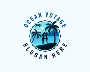 Tropical Beach Getaway logo design