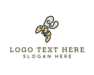 Fancy - Wasp Insect Animal logo design