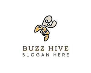 Wasp Bee Insect  logo design