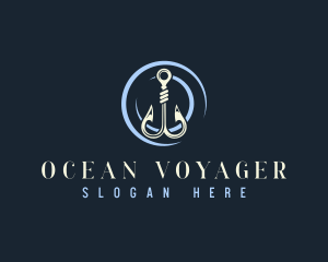 Seafarer - Fishing Hook Seafarer logo design