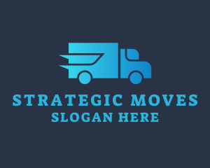 Fast Forwarding Truck  logo design