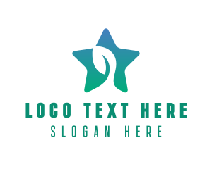 Tree - Eco Star Leaf logo design