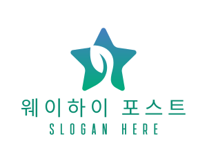 Eco Star Leaf logo design