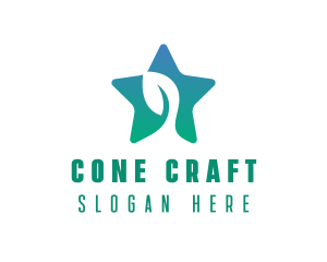 Eco Star Leaf logo design