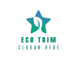 Eco Star Leaf logo design