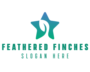 Eco Star Leaf logo design