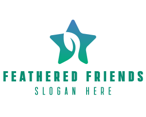 Eco Star Leaf logo design