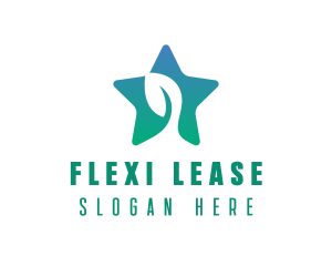 Eco Star Leaf logo design