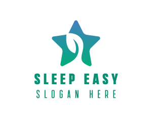 Eco Star Leaf logo design