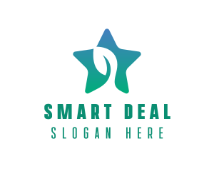 Eco Star Leaf logo design