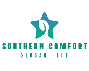 Eco Star Leaf logo design