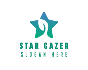 Eco Star Leaf logo design