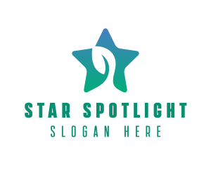 Eco Star Leaf logo design